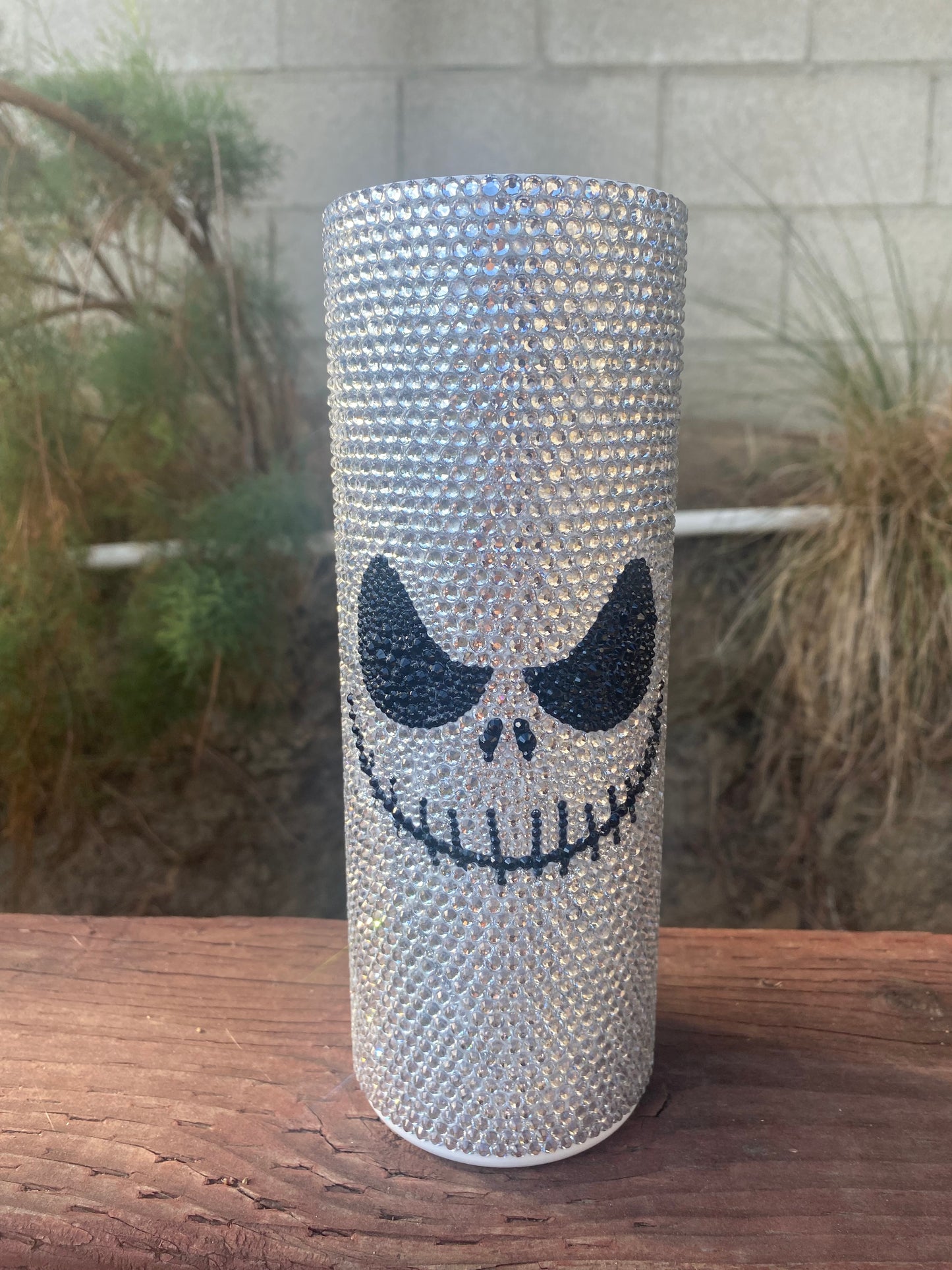 Jack Skellington Rhinestone Tumbler