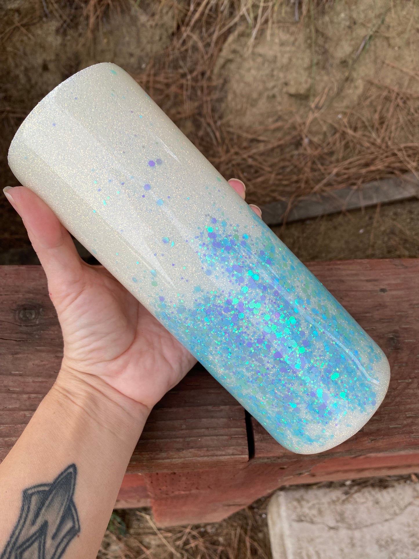Ombre Snowflake Tumbler