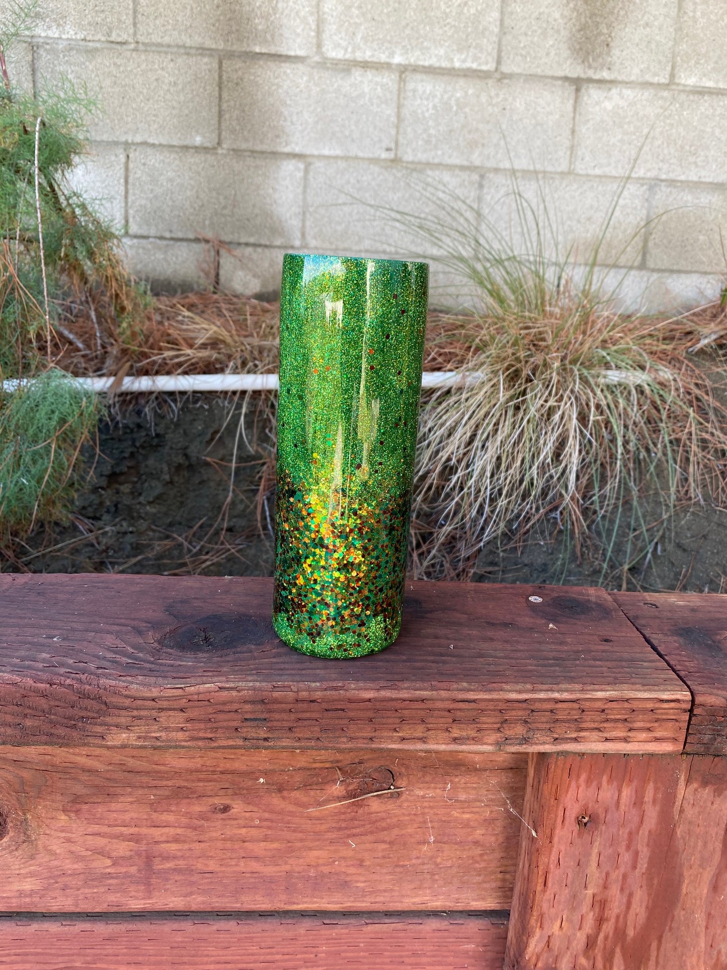 Camouflage Glitter Ombre Tumbler