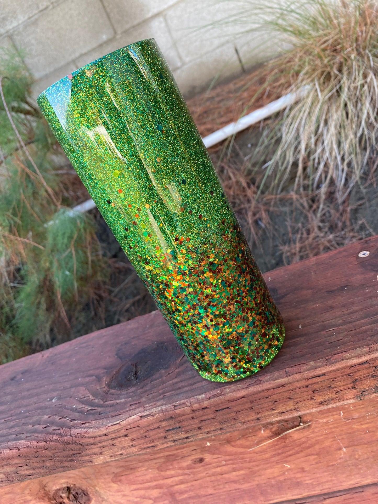 Camouflage Glitter Ombre Tumbler