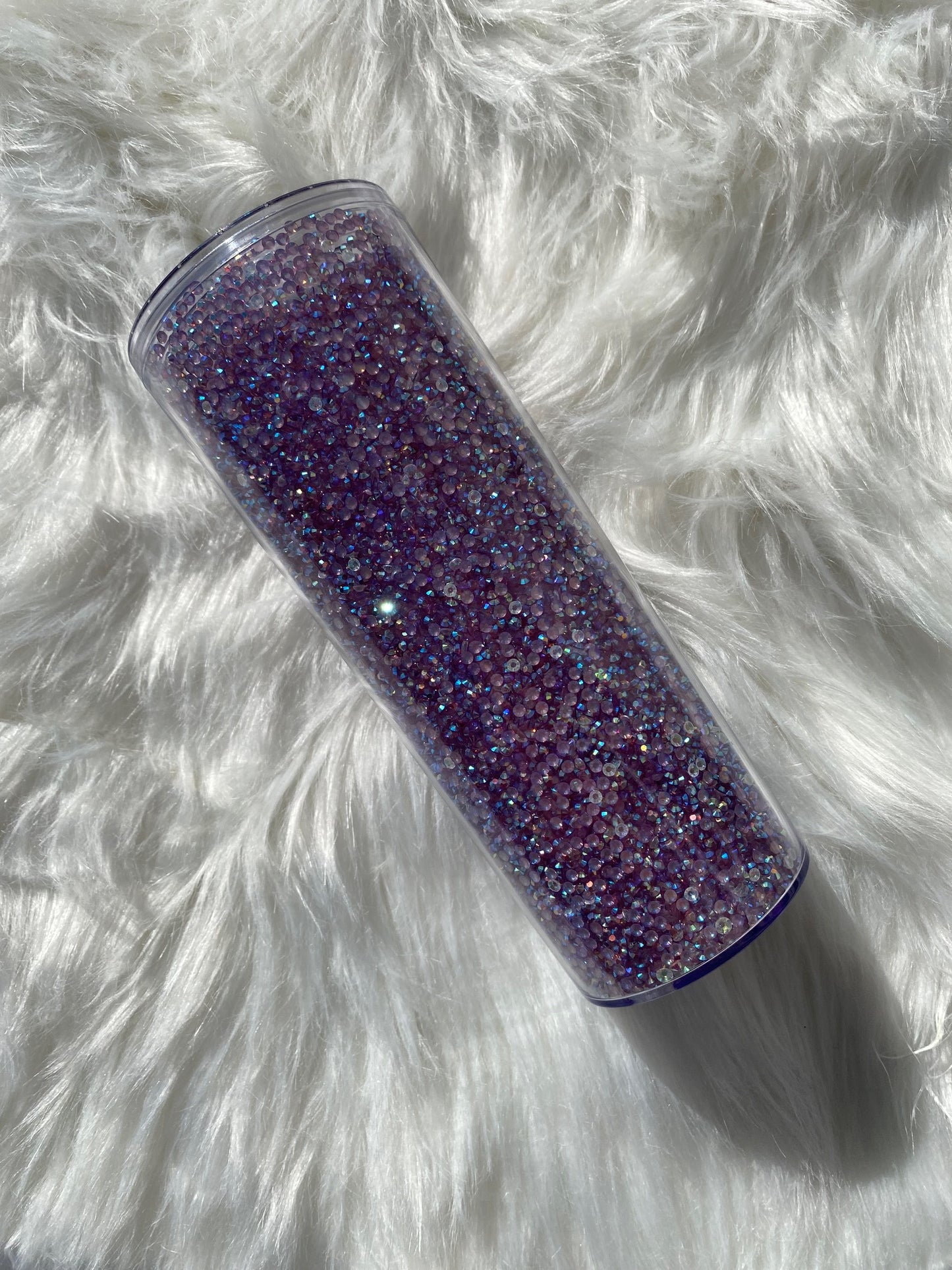 Purple Rhinestone Tumbler