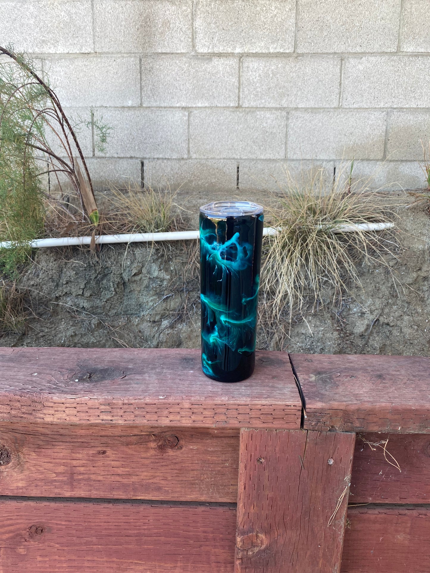 Teal Lightening Tumbler