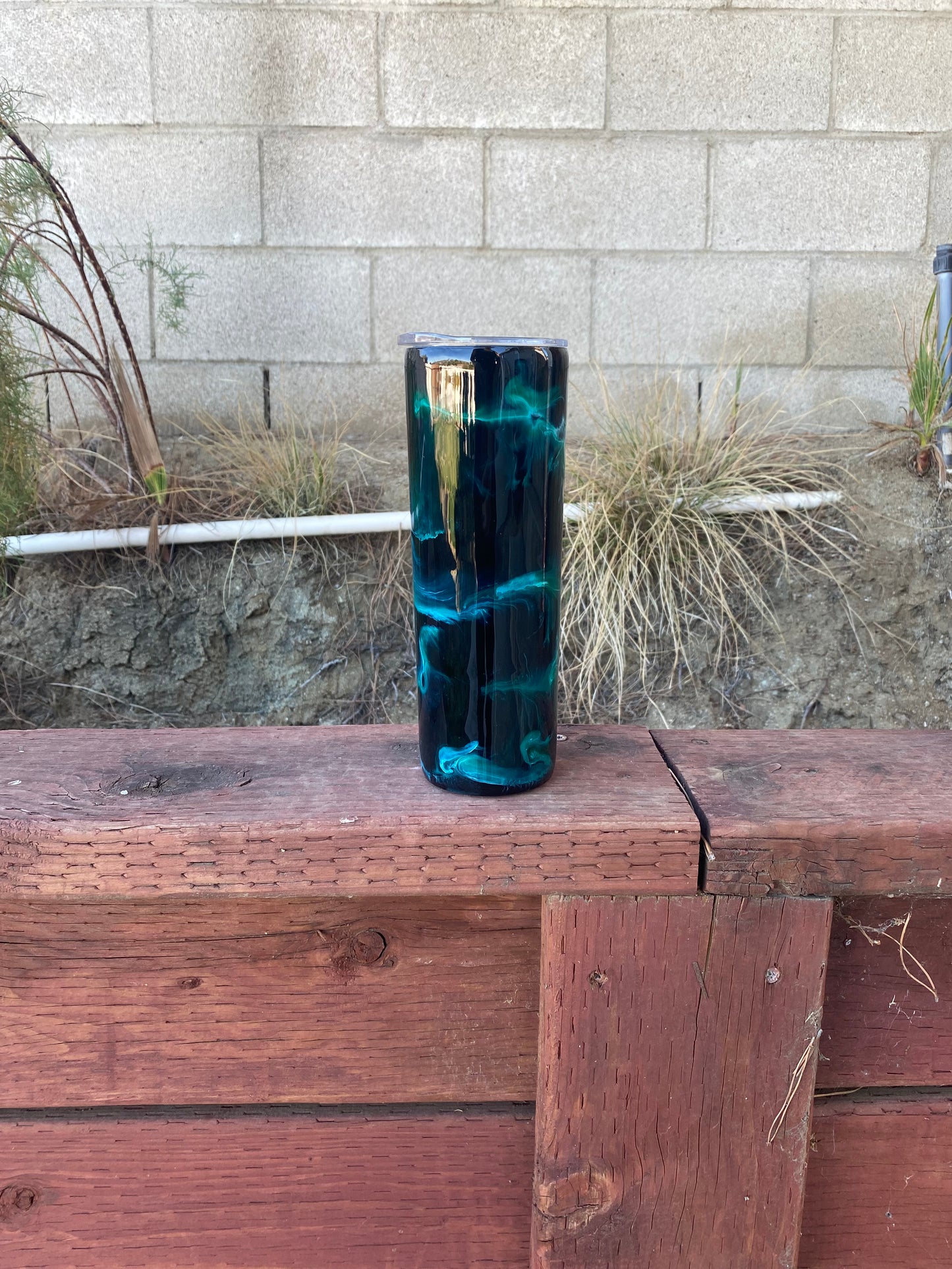 Teal Lightening Tumbler