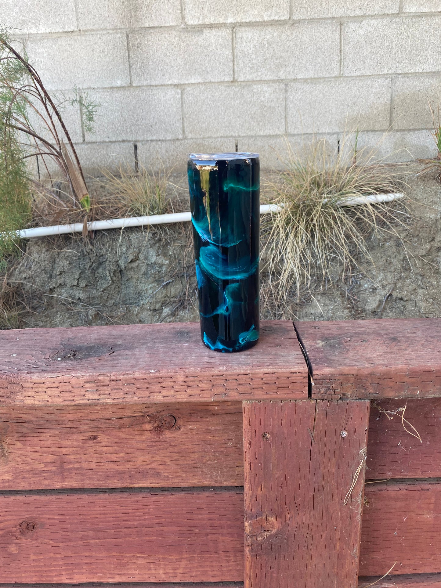 Teal Lightening Tumbler